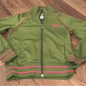The North Face: Women's A5 Series Full Zip Track Jacket Sz Small: Green & Pink